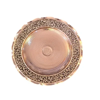 سرویس پذیرایی مسی لوکس 4 پارچه مدل نارینه - تصویر 3