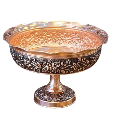 سرویس پذیرایی مسی لوکس 4 پارچه مدل نارینه - تصویر 4