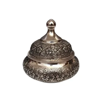 قندان مسی گلبرگ کروم مدل سفینه ای